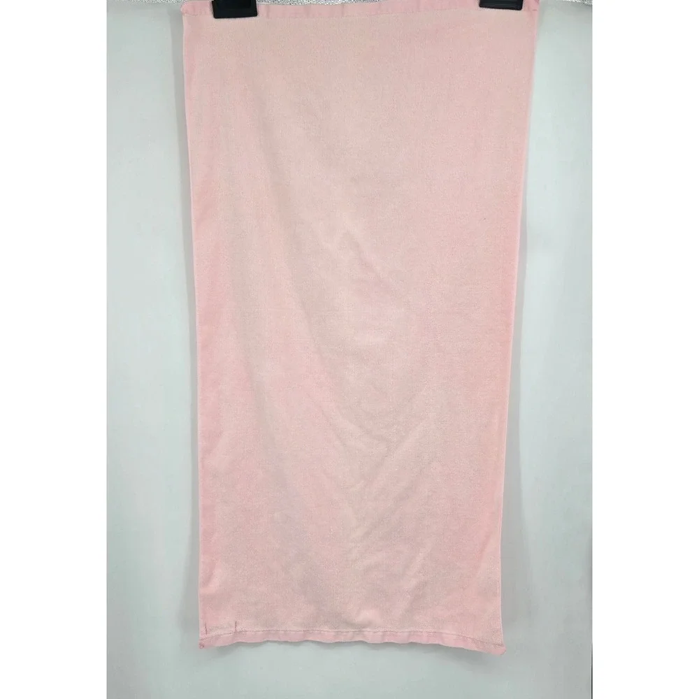 Vintage Fieldcrest Pink Bath Towel Washcloth Set Plush Cotton 4 Piece